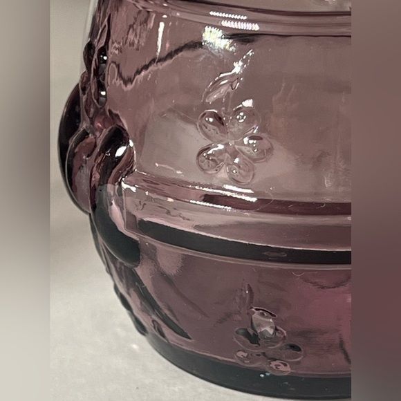 VTG Crownford Giftware Purple Amethyst Glass Decanter & Cup Made in ITALY 1983 - Picture 9 of 12